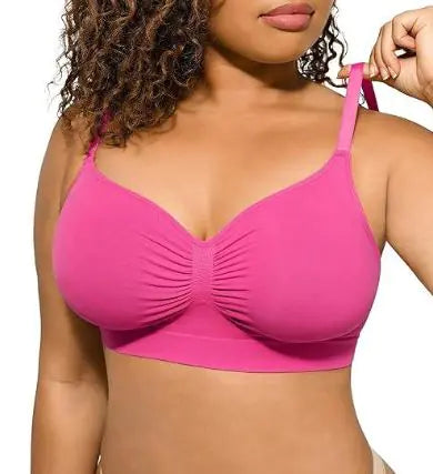Wireless Plus Size Seamless Push-up Bra