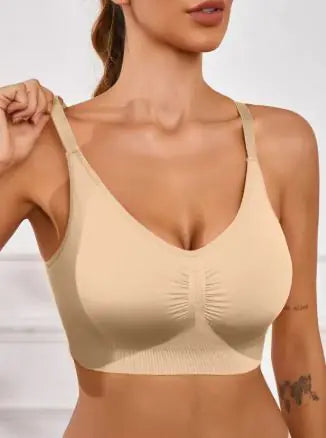 Wireless Plus Size Seamless Push-up Bra