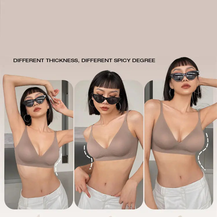 Women's Seamless Push-Up Bra for Sports and Daily Wear