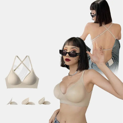 Women's Seamless Push-Up Bra for Sports and Daily Wear
