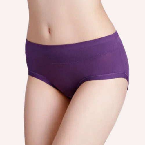 Braga de bambú morada Senselle, ligera y ultra suave para el día a día.