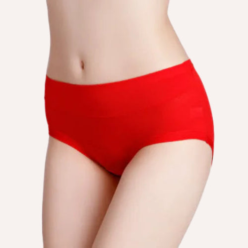 Braga de bambú roja Senselle, transpirable y elegante con ajuste cómodo.