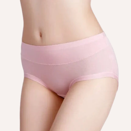 Braga de bambú rosa Senselle, ideal para piel sensible con máxima suavidad.