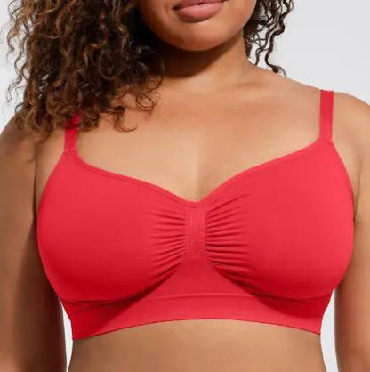 Wireless Plus Size Seamless Push-up Bra