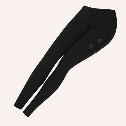 Leggings FitCurve Senselle en color negro dobladas
