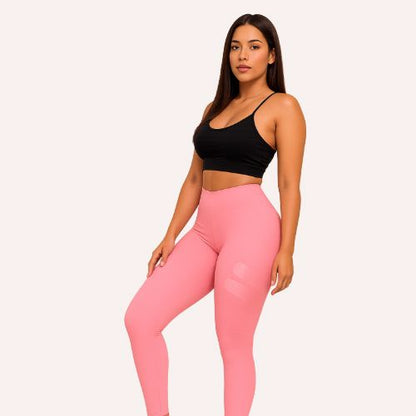 Leggings FitCurve Senselle en color rosa vista frontal