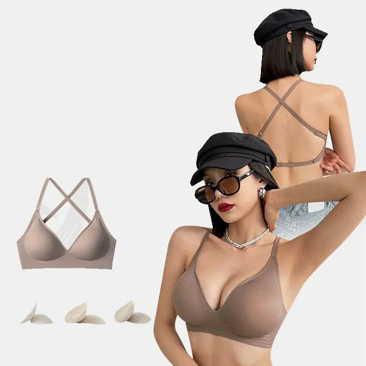 Women's Seamless Push-Up Bra for Sports and Daily Wear
