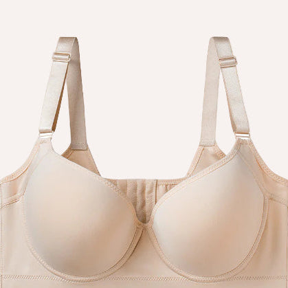 Sujetador beige Senselle con soporte firme y acabado elegante para uso diario.